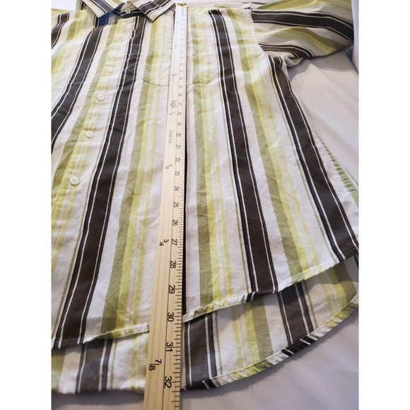 Geoffrey Beene Men's Size‎ XL Striped Long Sleeve Button Up Shirt Multicolor - Picture 11 of 13